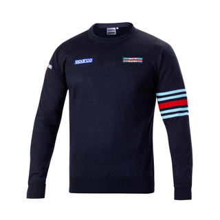 Sudadera Sparco Crew Neck Martini Racing azul marino