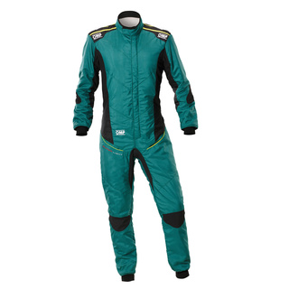 Traje de carreras OMP TECNICA SUPERLIGHT verde (FIA)