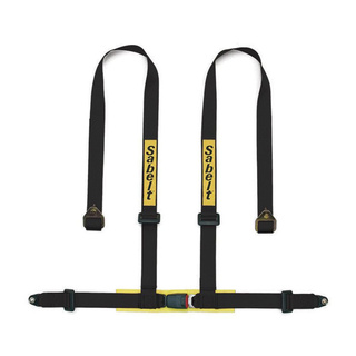 Pasy bezpieczeństwa Sparco 4 - punktowe 2" ECE, ze śrubami zwykłymi, czarne