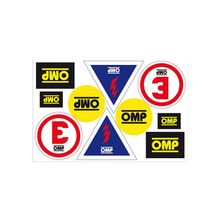Juego de pegatinas informativas OMP