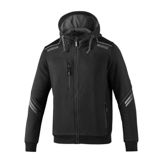 Sudadera con capucha y cremallera Sparco Tech negra