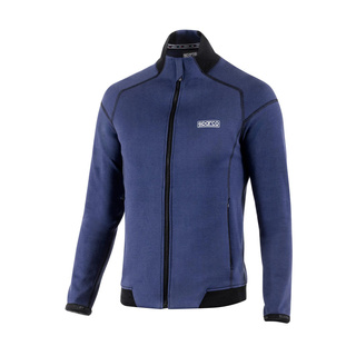 Sudadera con cremallera Sparco Full Zip PRO azul marino