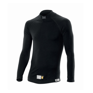 Camiseta interior de cuello alto OMP One EVO negra (FIA)