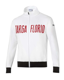 Sudadera con cremallera Sparco Targa Florio #F2 blanca