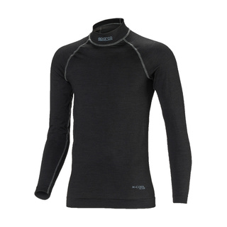 Camiseta interior de cuello alto Sparco Shield RW-9 negra (FIA)