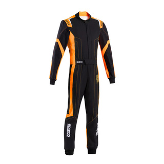 Mono infantil Sparco Thunder negro/naranja (FIA)
