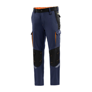 Pantalón Sparco Tech azul marino/naranja