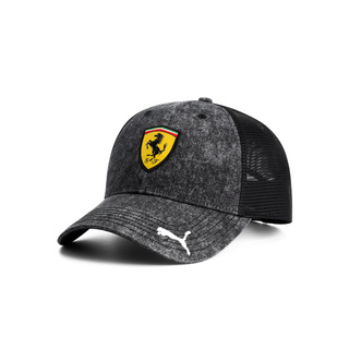 Gorra de béisbol de hombre Trucker Black Ferrari F1 2025