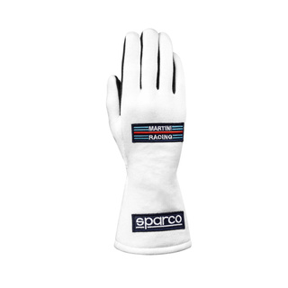 Guantes Sparco Land Martini Racing MY25 blancos (FIA)