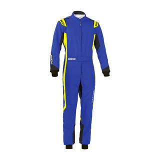 Mono de karting Sparco Thunder MY22 azul/amarillo (CIK)