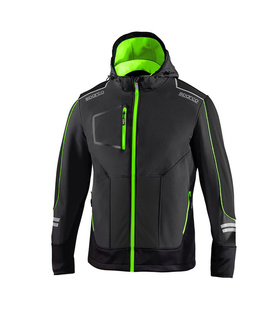 Chaqueta softshell Sparco Tech verde