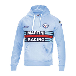 Sudadera con capucha Sparco Martini Racing celeste