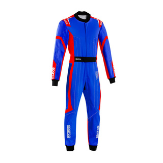 Traje de karting Sparco THUNDER azul-rojo (FIA)