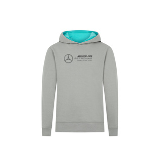 Mercedes AMG F1 2024 Sudadera con capucha para niño con logo grande