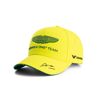 Casquette baseball homme Alonso Team Aston Martin F1 2025 citron vert