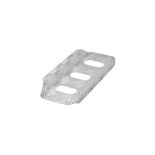 Support pour le pied gauche du chauffeur OMP – couleur d'argent
