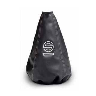 Soufflet de levier Sparco Basic fil blanc