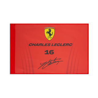 Drapeau Charles Leclerc Scuderia Ferrari F1 2026