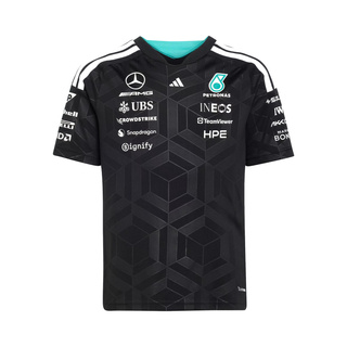 T-shirt Team Mercedes AMG F1 2026 enfant noir