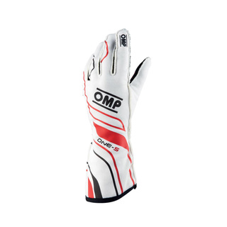 Gants de rallye  OMP ONE-S MY20 blancs (approbation FIA)