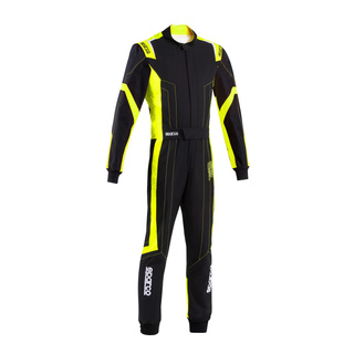 Combinaison enfant Sparco Thunder noire/jaune (FIA)