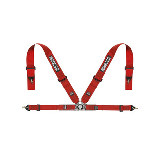 Harnais Sparco Sport H-4 rouge (FIA)