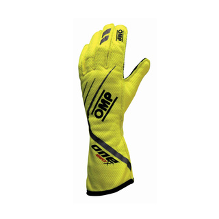 Gants OMP One EVO X jaunes (FIA)