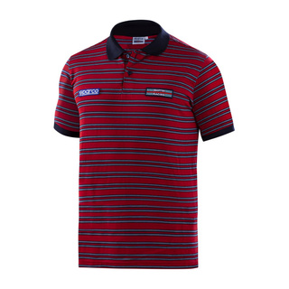 Polo Sparco Sportline Martini rouge