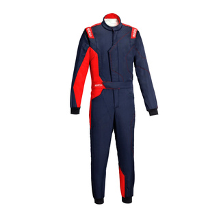 Combinaison Sparco Sprint Advanced Asymetrical bleu marine/rouge (FIA)