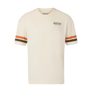 T-shirt homme Austin GP McLaren F1 2025 beige