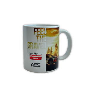Mug en céramique Rally Poland WRC Sunset blanc