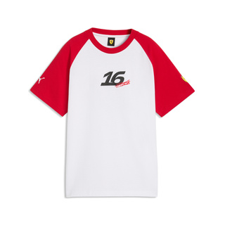 T-shirt Scuderia Ferrari F1 Charles Leclerc Graphic 2026 enfant blanc