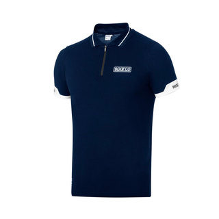 Polo Sparco ZIP MY24 bleu marine