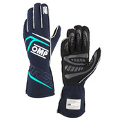 Gants OMP First MY25 bleu/tiffany bleu (FIA)