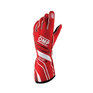 Gants OMP One-S MY20 rouges (FIA)