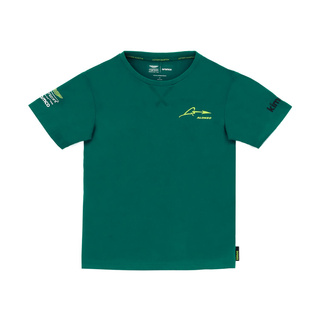 T-shirt enfant Alonso Kimoa Aston Martin F1 vert