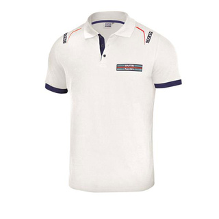 Polo Sparco Martini Logo blanc