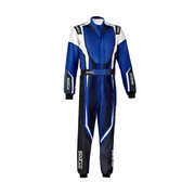 Combinaison karting enfant Sparco Prime K bleue/blanche (FIA)