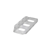 Support pour le pied gauche du chauffeur OMP – couleur d'argent