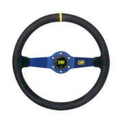 Volant OMP Rally bleu daim