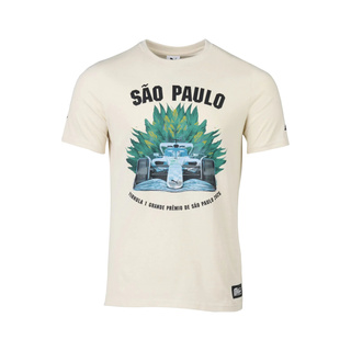 T-shirt Formula 1 Brazil GP beige