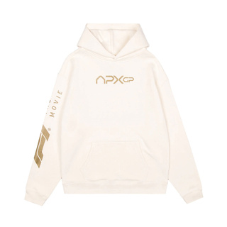 Sweat à capuche Team Apex GP crème