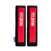 Fourreaux de harnais Sparco noirs/rouges