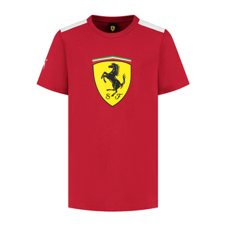 T-shirt enfant Shield rouge Ferrari F1 2025