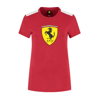 T-shirt femme Shield rouge Ferrari F1 2025