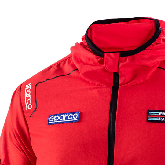 Sparco Wilson Martini Racing Rain Jacket Red