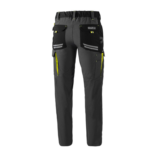 Sparco Tech Trousers Grey/Yellow