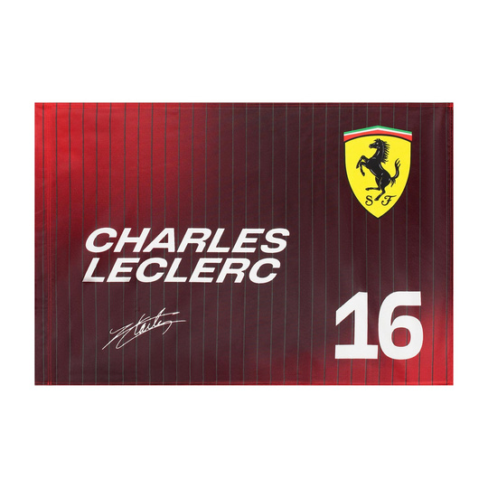 2025 Scuderia Ferrari F1 Collection Charles Leclerc Flag