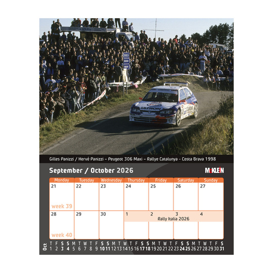 Calendario de escritorio McKlein 2026 "History meets the Present"