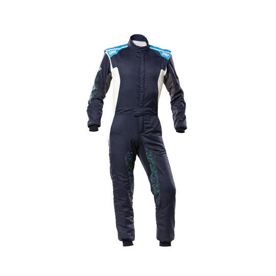 OMP Tecnica Hybrid Race Suit Navy (FIA)